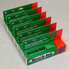 CAREALL (6 PACK) Muscle Rub Greaseless Pain Relieving Cream 3 oz per tube MUS3 B