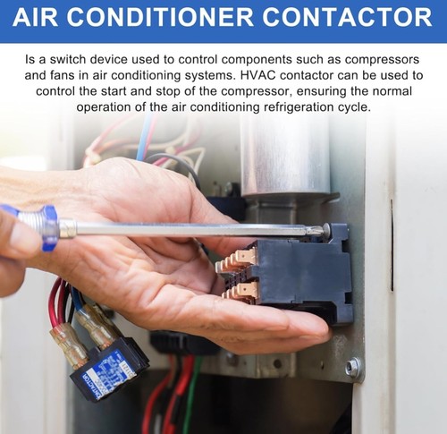 Contacteur CVC 3 pôles FLA 60 ampères 240V bobine climatiseur compresseur condenseur - Photo 5/6