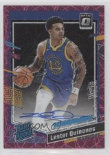 2023 Panini Donruss Optic Pink Velocity Prizm /79 Lester Quinones Rookie Auto RC
