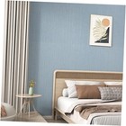  Blue Grasscloth Peel and Stick Wallpaper Textured Blue 15.8" x 78" 1. Blue