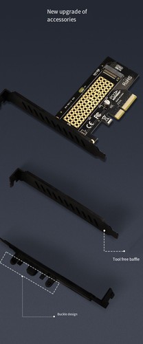 M.2 NVMe SSD -Adapter Für Win11 Für Win10 Rückwärtskompatibel Stecker Und Spiel - Photo 6/13