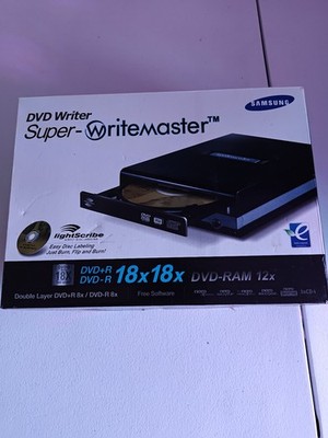 Samsung Super-Writemaster DVD CD Slim External DVD CD Writer with Lightscribe