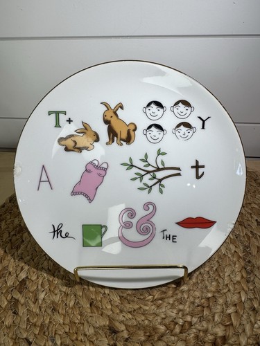 Rebus Word Puzzle Plates by Taste Setter Collection, 6 Vintage 7.5” READ - Picture 13 of 16