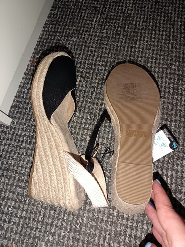 Ladies Wide Fit Wedge Shoes Size 6 - Picture 4 of 5