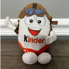 Kinder Plush Toy Pilot Airplane Aviator Backpack Chocolate Egg Kids