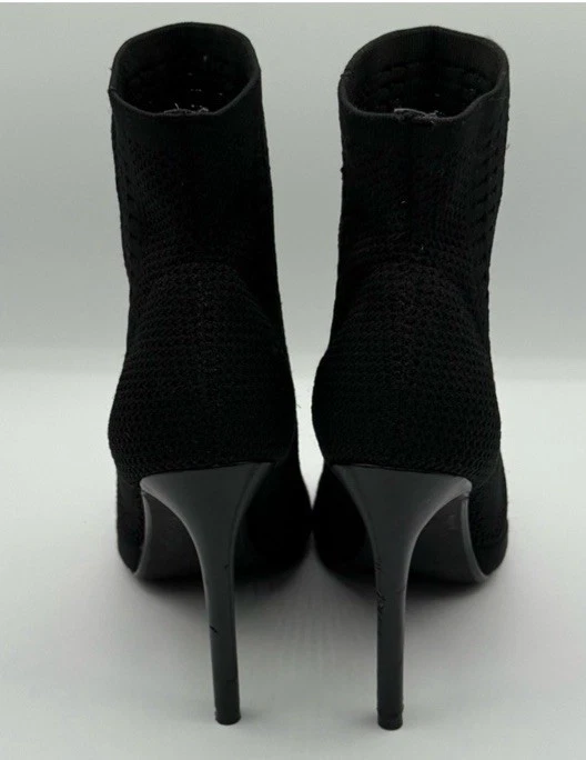 Steve Madden CANDID Peep Toe Calcetín Elástico Botines en Negro Talla 6 EE. UU. Foto 4 de 4