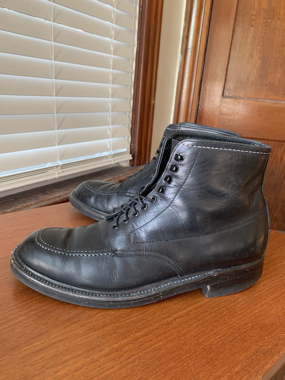 Alden 401 Black Workboot Calf Indy Boot