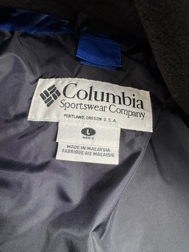 Columbia Jacket Men Large Blue Black Bugaboo Interchange Omni-Tech 3-in-1 Fleece - Picture 4 of 13