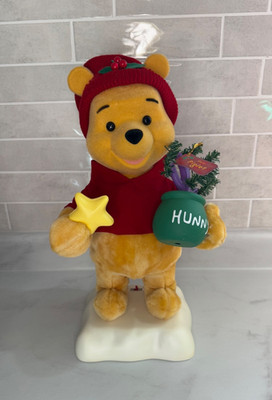 Vintage Telco Motion-ettes Disney Winnie The Pooh Santa Christmas 1997 - Read