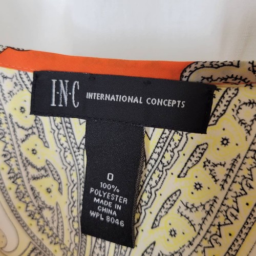 INC International Concepts seidiges Paisley-Tanktop mit Taschentuchsaum, 0 - Bild 5 von 8