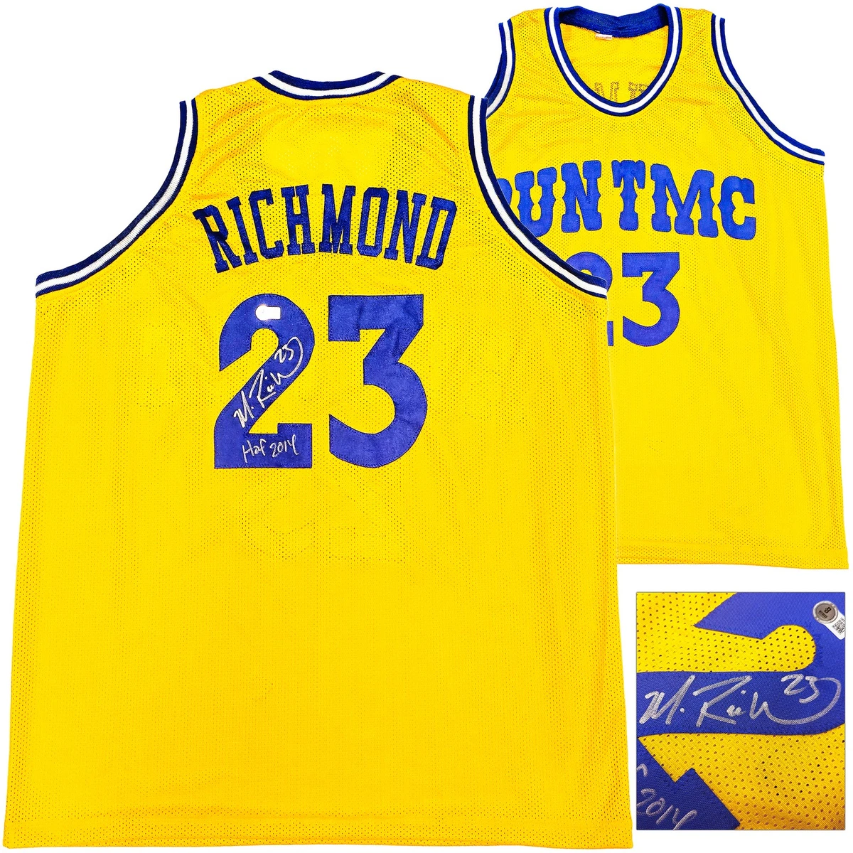 Mitch Richmond Warriors Kings Lakers signed Mini Basketball