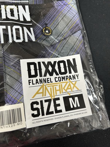 DIXXON FLANNEL x ANTHRAX Collab - SPREADING THE DISEASE Flanell - Herren Medium - Bild 3 von 7