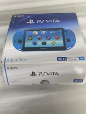 Sony PlayStation PS1 Vita 16GB Storage Aqua Blue Colored Region Free Box Only