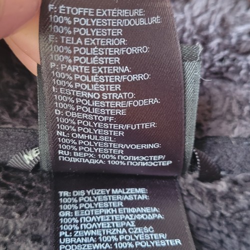 The North Face Damen Osito Fleecejacke Large Full Zip schwarz Taschen flauschig - Bild 7 von 10