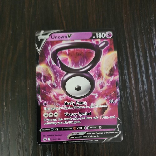 Unown V - SWSH300 - Pokemon Sword & Shield Promo Ultra Rare Holo Card NM - Picture 1 of 2