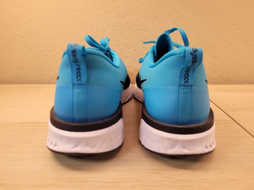 Nike Odyssey React 2 Blue Flyknit Running Shoes AH1015-402 Mens 12 - Picture 7 of 9
