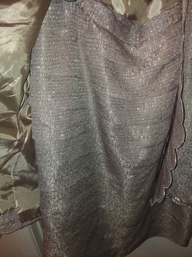 BMJ Studio Women's Pale Shimmering Pink 2 Piece Formal Skirt Suit Plus Size 18W - Picture 4 of 6