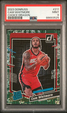 PSA 9 2023-24 Donruss Rated Rookie Cam Whitmore Choice Dragon Prizm SSP