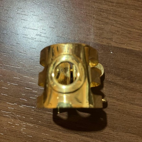 Holz Stein Altsaxophon Blattschraube vergoldet für Meyer - Bild 2 von 4