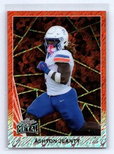 Ashton Jeanty 2024 Leaf Metal Collective Promo #90B-1 Orange Shimmer #/299
