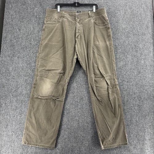 Kuhl Hose Herren 38x32 grau braun REVOLVR Gelenk Knie Zwickel Schritt Trail