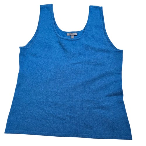 Neiman Marcus The Cashmere Collection Blue Tank Top NEW Women's 3X
