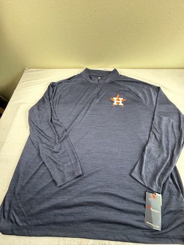 Houston Astros  1/4 Zip Pullover Fanatics Brand Sz 4XL Navy Blue Brand New