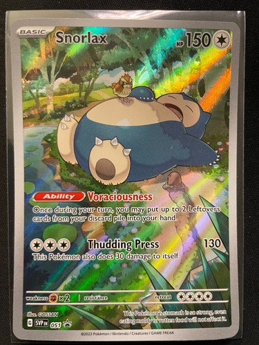 Snorlax SVP EN 051 Black Star Promo Scarlet & Violet Pokemon 151 Karten