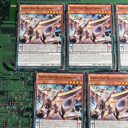 Supreme King Dragon Darkwurm MACR-EN019 Common 1st Edition Yugioh Card 5 - Picture 2 of 5