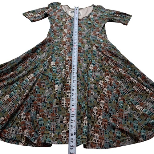 Vestido Effie's Corazón Para Mujer Mediano The Wander Vestido Praga Ciudad Elástico Bolsillos - Imagen 7 de 9