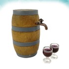 Miniature Red Wine Barrel Set Wine Cellar decoration Pub Bar Decor Party