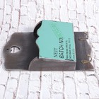 Vintage Wooden Letter Box Hanging Organizer Holder Key Rack Postoral Style Wall