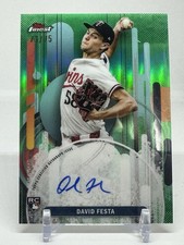 2025 Topps Finest Rookie Auto David Festa Green Auto /75 (RC)