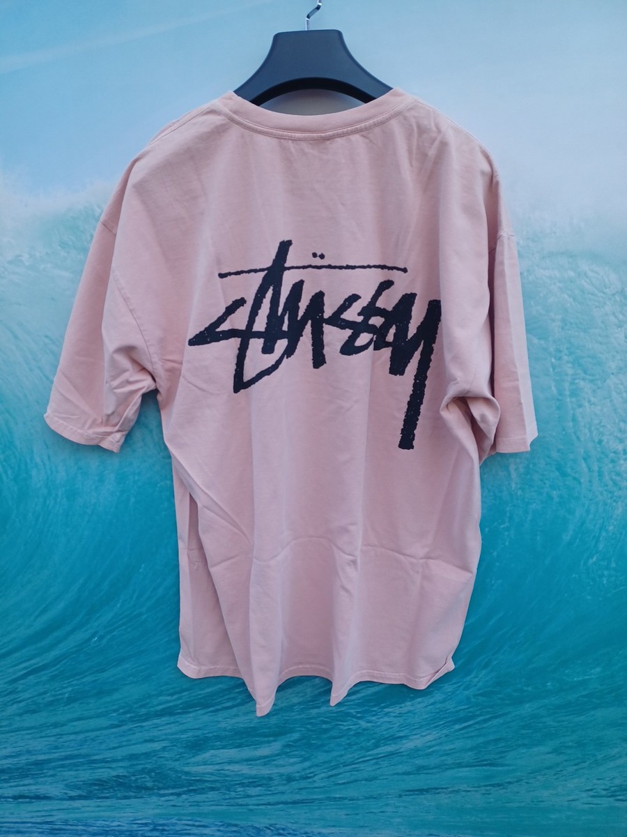 STUSSY Our Legacy PIGMENT DYED TEE Sirt Yin Yang Blush Size