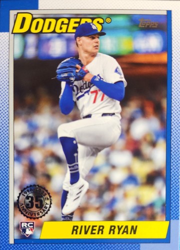 Béisbol Topps Serie 1 2025 - 1990 Topps #T90-49 River Ryan (RC) - Imagen 1 de 2