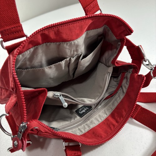 Sac bandoulière Kipling rouge synthétique nylon organisateur moyen GUC ! KI0094 - Photo 8/20