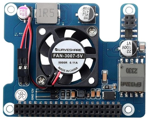 Poe Chapeau Avec Refroidissement Ventilateur pour Raspberry Pi 5 - 26399 - Afbeelding 4 van 5