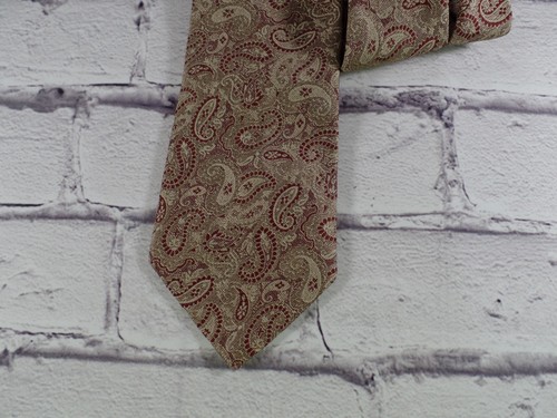 Vintage Men's Neck Tie Jacquard Multicolor Paisley Design - Picture 6 of 8