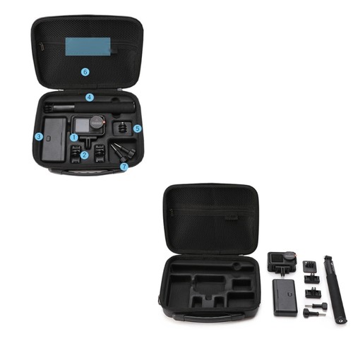 Shockproof Travel Storage Bag With Soft Interior For Action 5 Camera Equipment - Picture 5 of 8