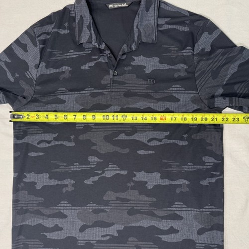 Camisa Polo Travis Mathew Golf Performance Manga Corta Para Hombre XL Negra Camuflaje - Imagen 7 de 8