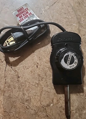 Presto Electric Skillet Control Replacement Plug Probe Power Cord 0690003