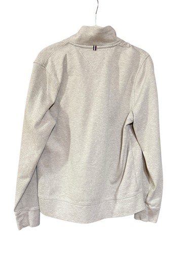 Tommy Hilfiger Pullover 1/4 Zip Rollkragenpullover Creme Herren Medium XS Preppy - Bild 4 von 4