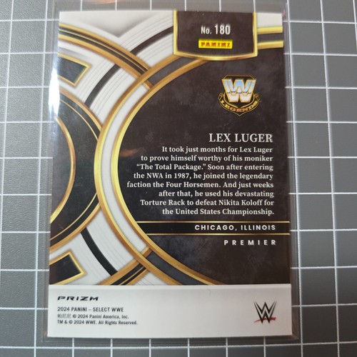 Lex Luger 2024 Panini Select WWE - Premier Level #180 - - Picture 2 of 2