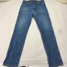 Wrangler 13MWZ Cowboy Cut Orig Fit Jeans Med Wash Denim Made in USA Mens 35x36