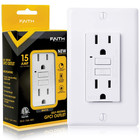 15A Gfci Outlet, Non-Tamper-Resistant Gfi Duplex Receptacle Led Indicator,
