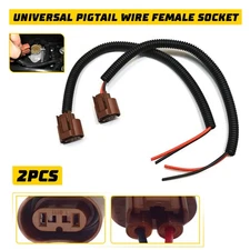 Extension Wire Pigtail Female 9006 U HB4 Two Harness Headlight Plug Cable