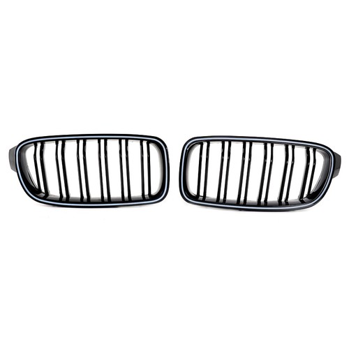 Glossy Black Front Grille LED Light Lamp Pair For BMW 3 Series F30 F31 2013~2018 - Picture 12 of 15