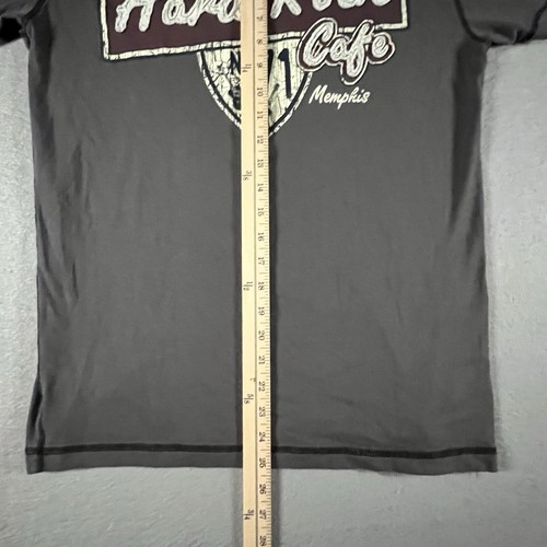 Hard Rock Cafe Shirt Mens Medium Gray Cotton Embroidered Graphic y2k Memphis - Picture 6 of 8