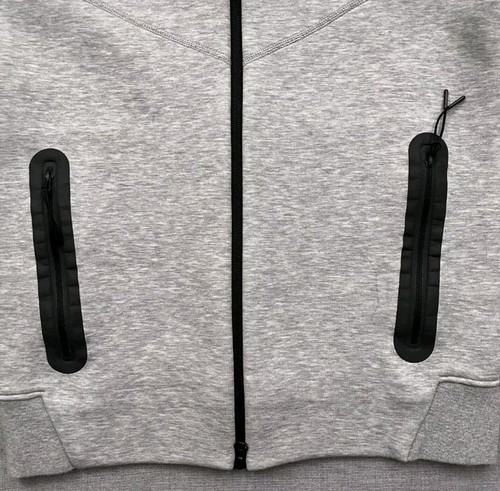 Felpa con cappuccio Nike Sportswear Tech Fleece Windrunner full zip piccola grigia FB7921 063 - Foto 5 di 10