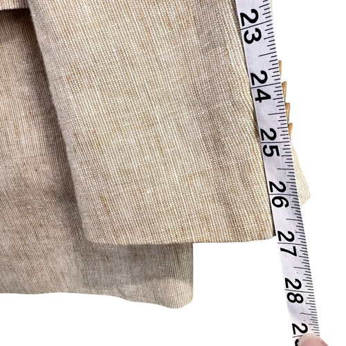 Inserch Blazer Mens 48R Beige Linen Sports Coat Jacket Two Button Italy Style - Picture 10 of 12